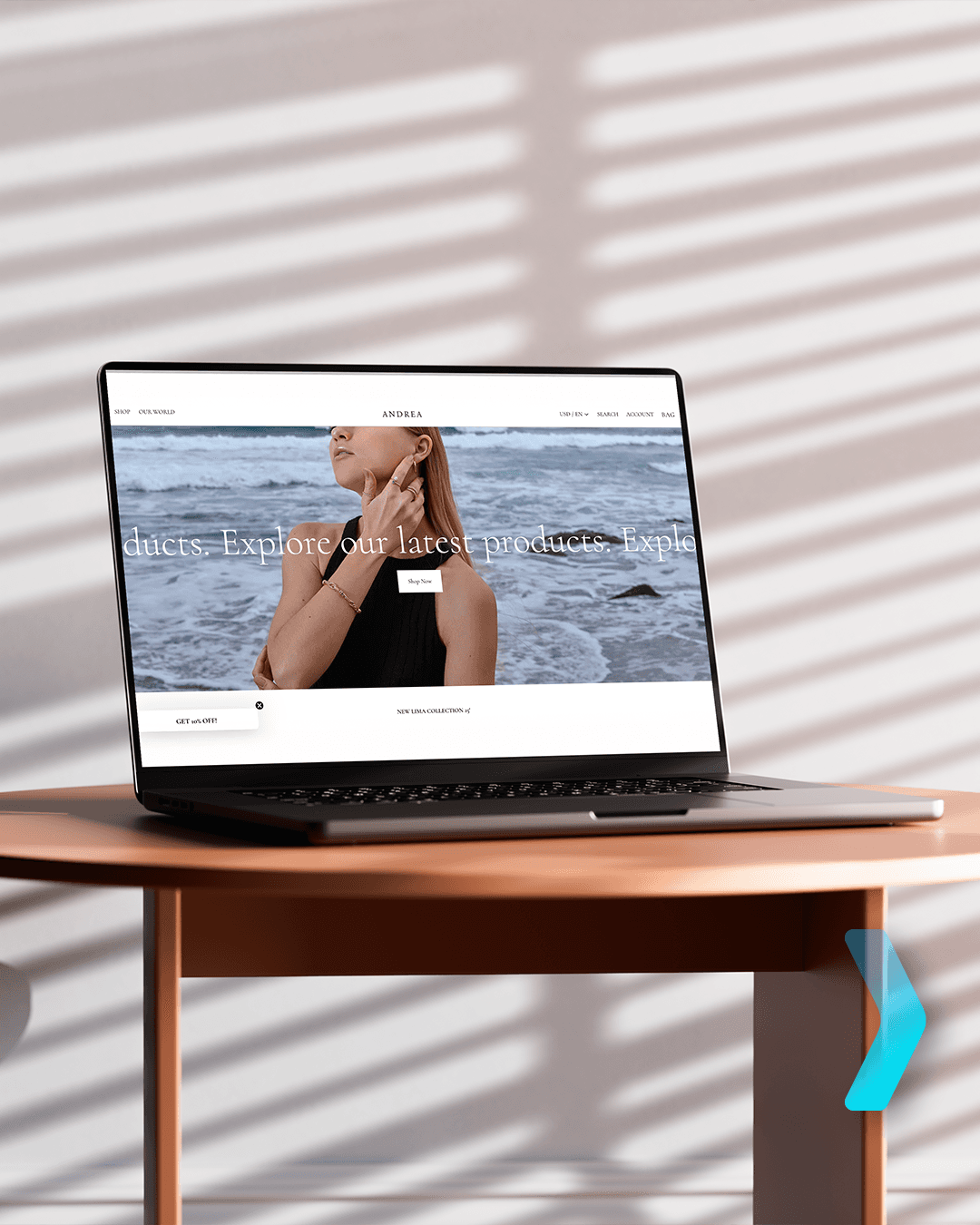 Website for Andrea Jewellery, online store