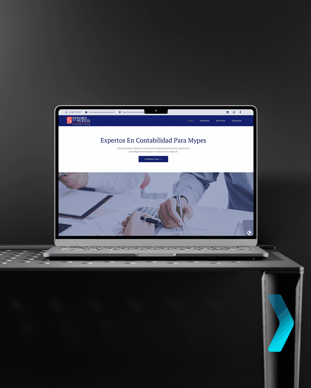 Website for Sánchez y Asociados, business website